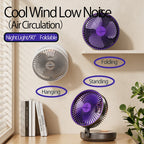 FoldFan™ 3-in-1 Rechargeable Folding Fan