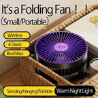 FoldFan™ 3-in-1 Rechargeable Folding Fan