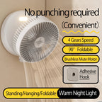 FoldFan™ 3-in-1 Rechargeable Folding Fan